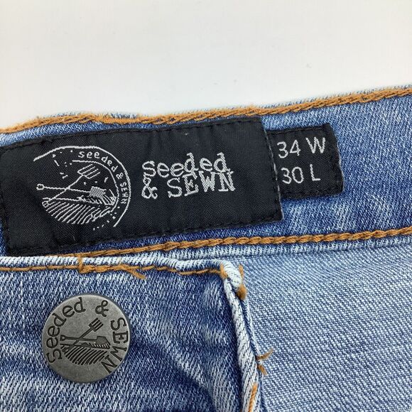 Seeded & Sewn Mens Isaac Regular‎ Boot Jeans Size 34 x 30 (Actual 36 x 30) NWT - Picture 7 of 11